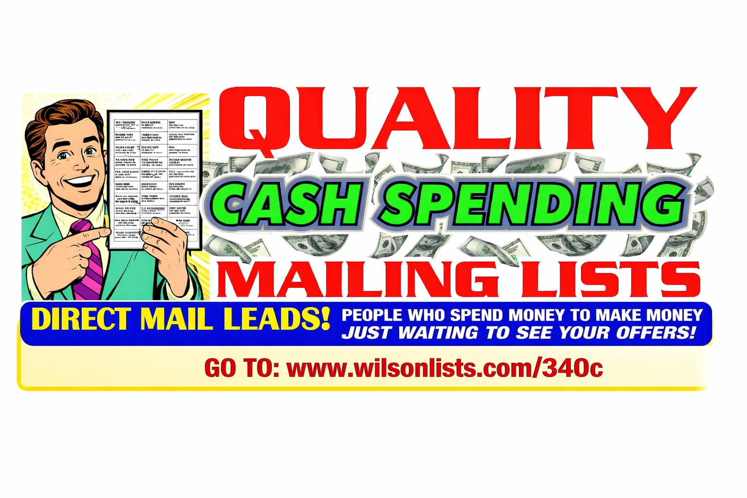 100 Fresh Responsive Biz-Opp Mailing Lists • Direct Mail Leads • 30-Day Old