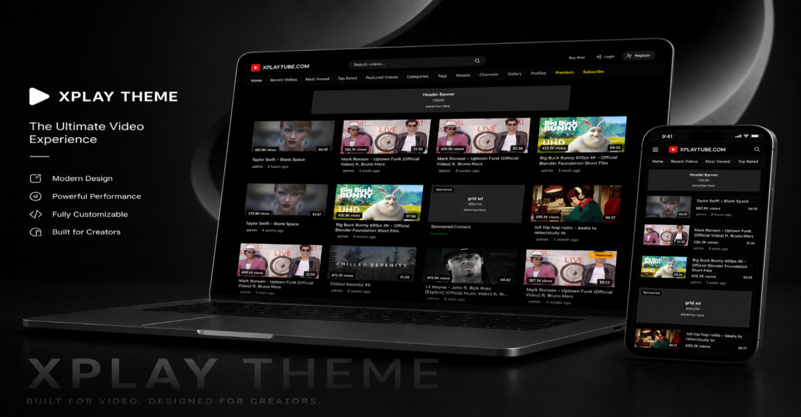 Xplay Mass Embedder And Xplay Theme By Xplay Themes