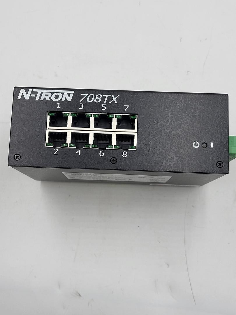 N-Tron 708TX Managed Industrial Ethernet Switch, 8-Port, 10-30VDC 0.25A