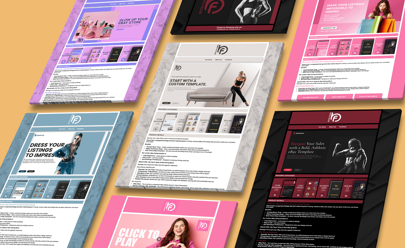 eBay Template for Comic, Manga & Graphic Novel Stores | Responsive HTML Template