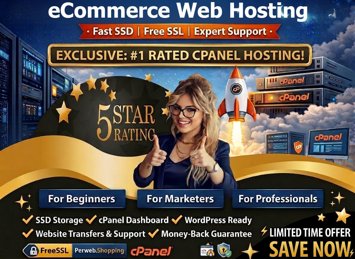 eCommerce Web Hosting – 🛍️Unlimited Fast SSD + Free SSL + Domains | $14.99/Year