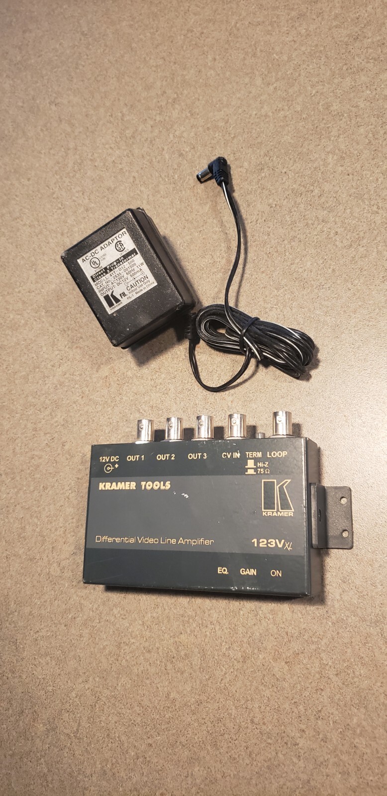 Used Kramer Tools 123VXL Differential Video Line Amplifier