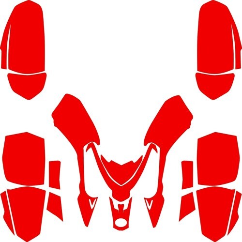 POLARIS Outlaw y depredador 50 atv vector template escala 1:1