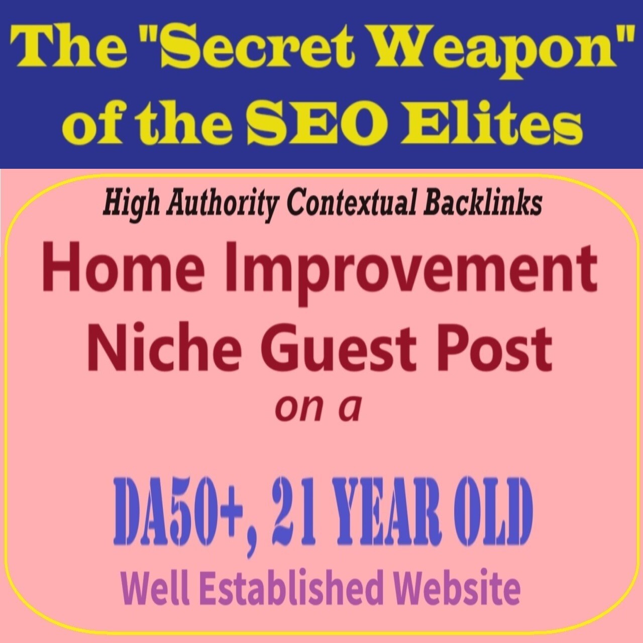 Premium SEO Guest Post on my DA50+ Home Improvement Blog with Dofollow backlink