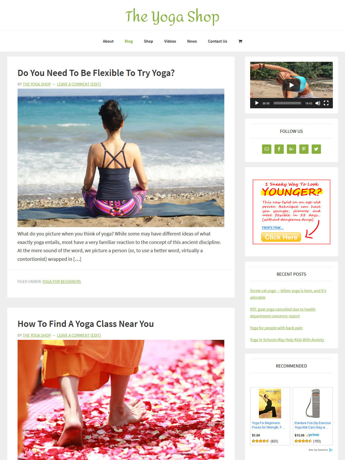 [NEW DESIGN] * YOGA * store blog website business for sale turnkey AUTO CONTENT