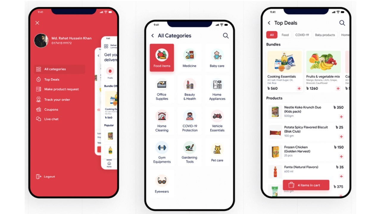 DailyGrocer Flutter Grocery Store Delivery App | Android + iOS | Laravel Admin