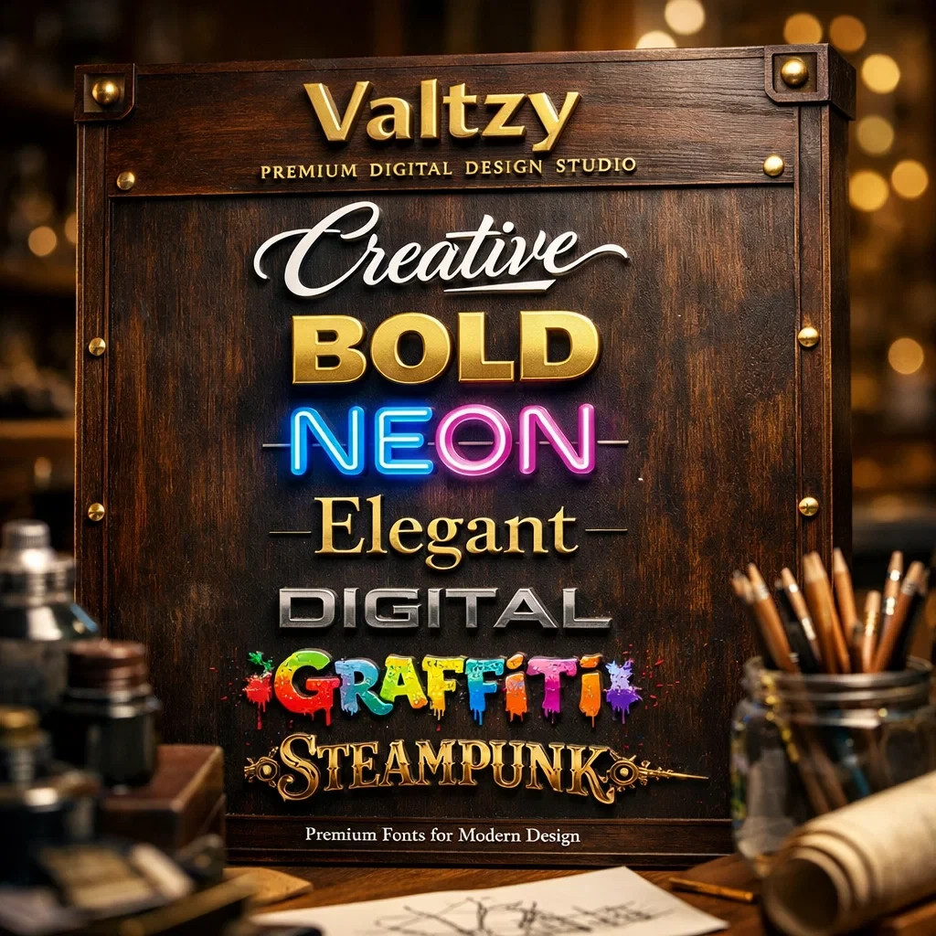 260,000 Premium Fonts Collection Instant Digital Download For Designers & Creat