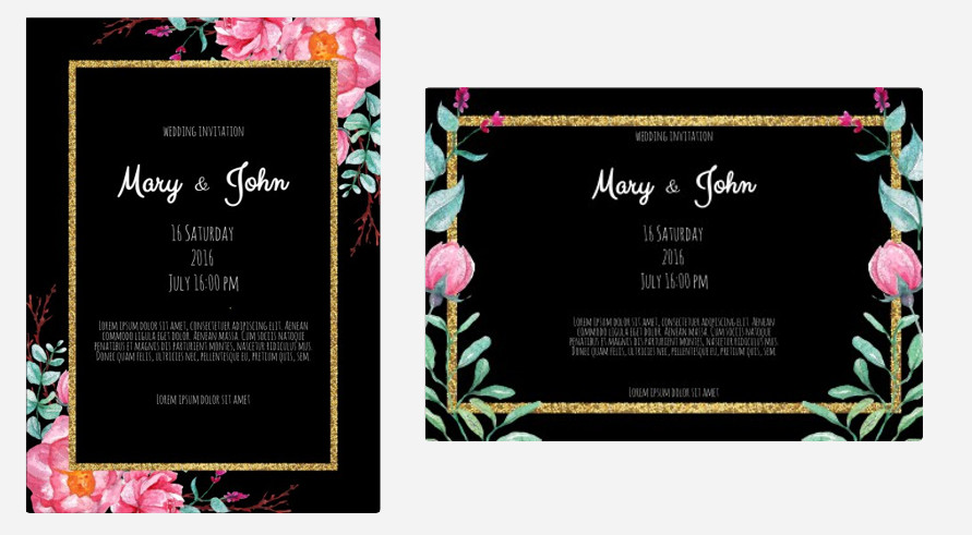 Wedding Invitation Templates 1300 High Quality Vector & jpg Fully Editable