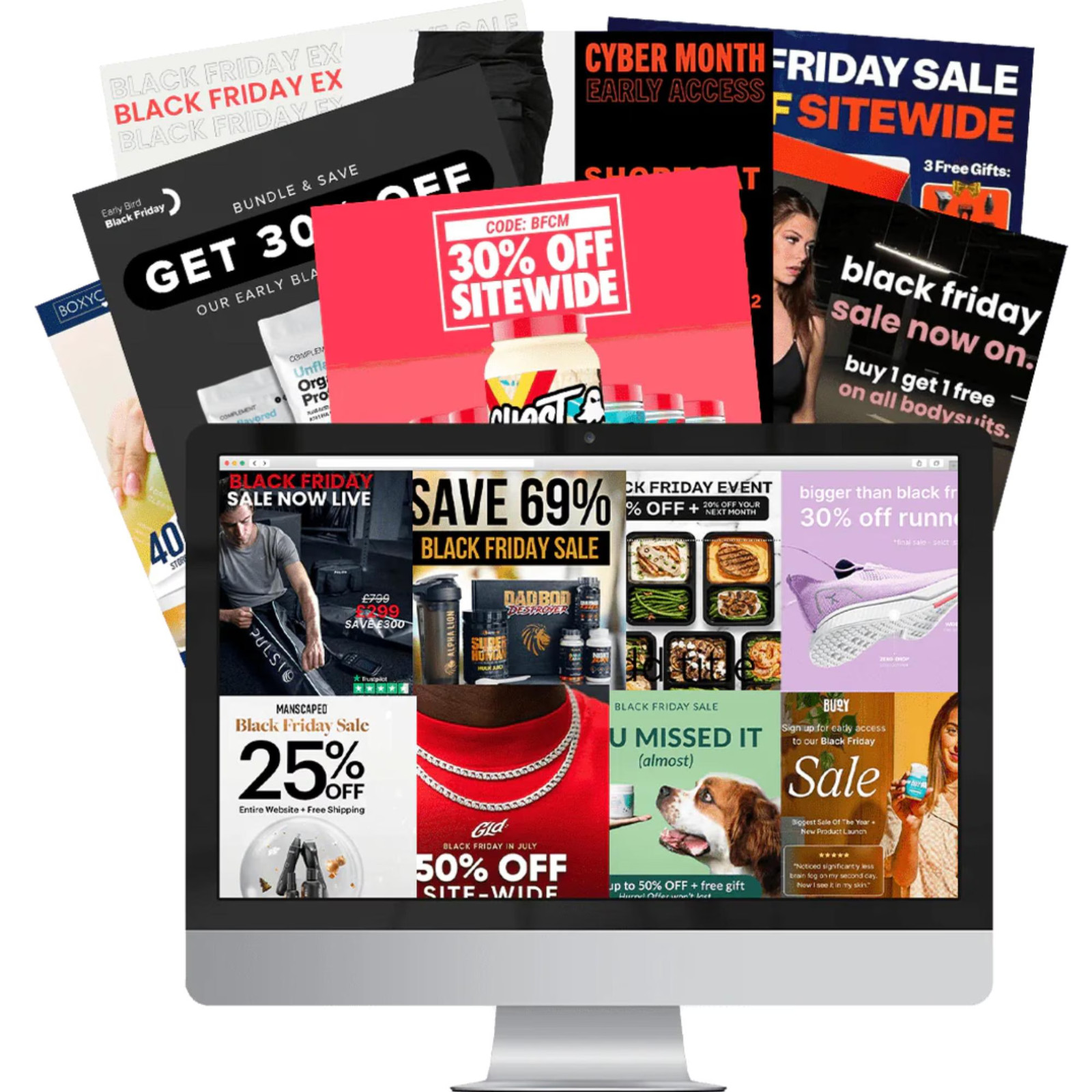 200 Winning Ads Canva Templates (100 Posts + 100 Stories)