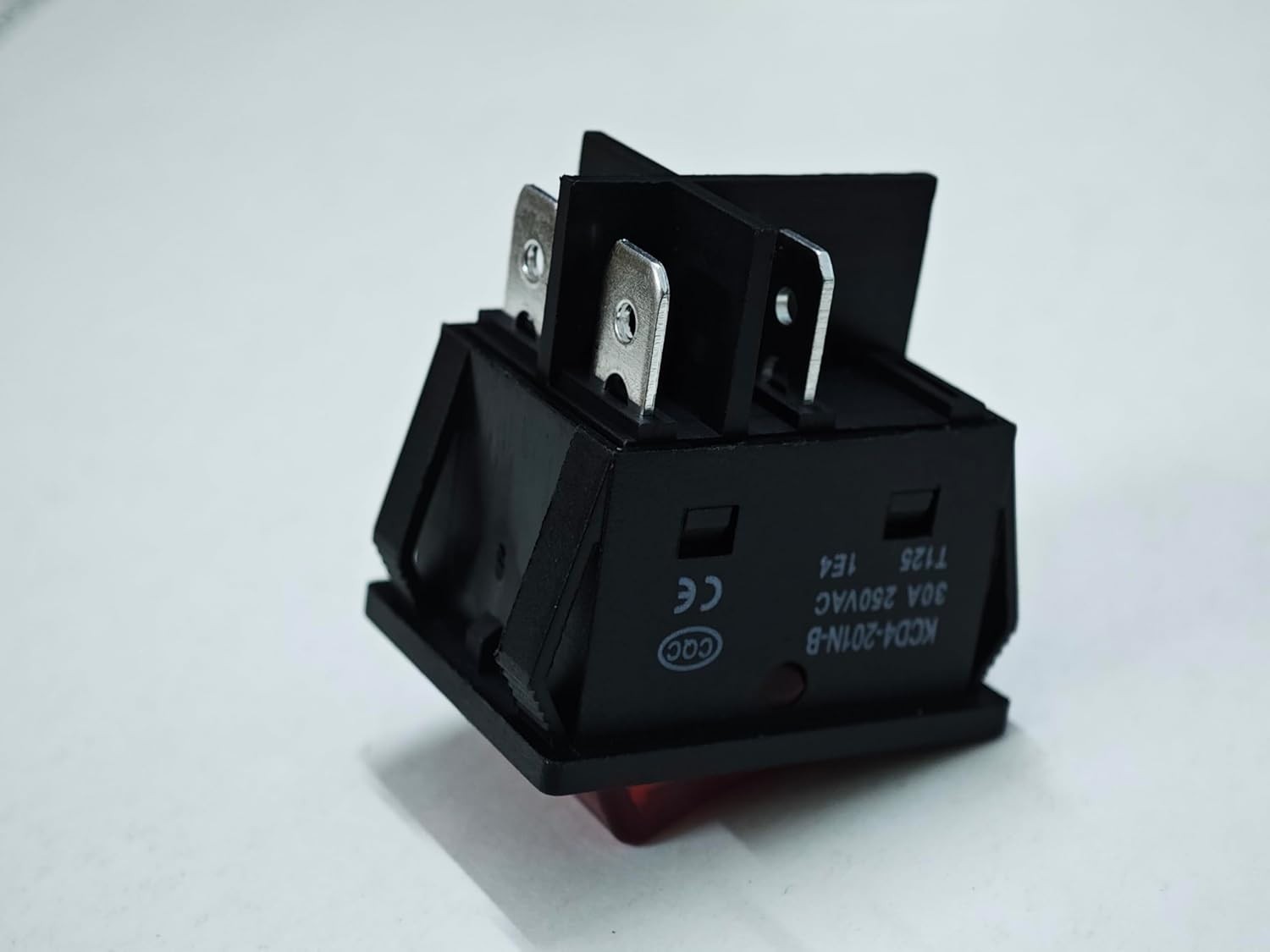 «2 Pack 30A 250V Rocker Switch, Red LED, DPST 4 Pin, Heavy Duty, 120V Toggle «
