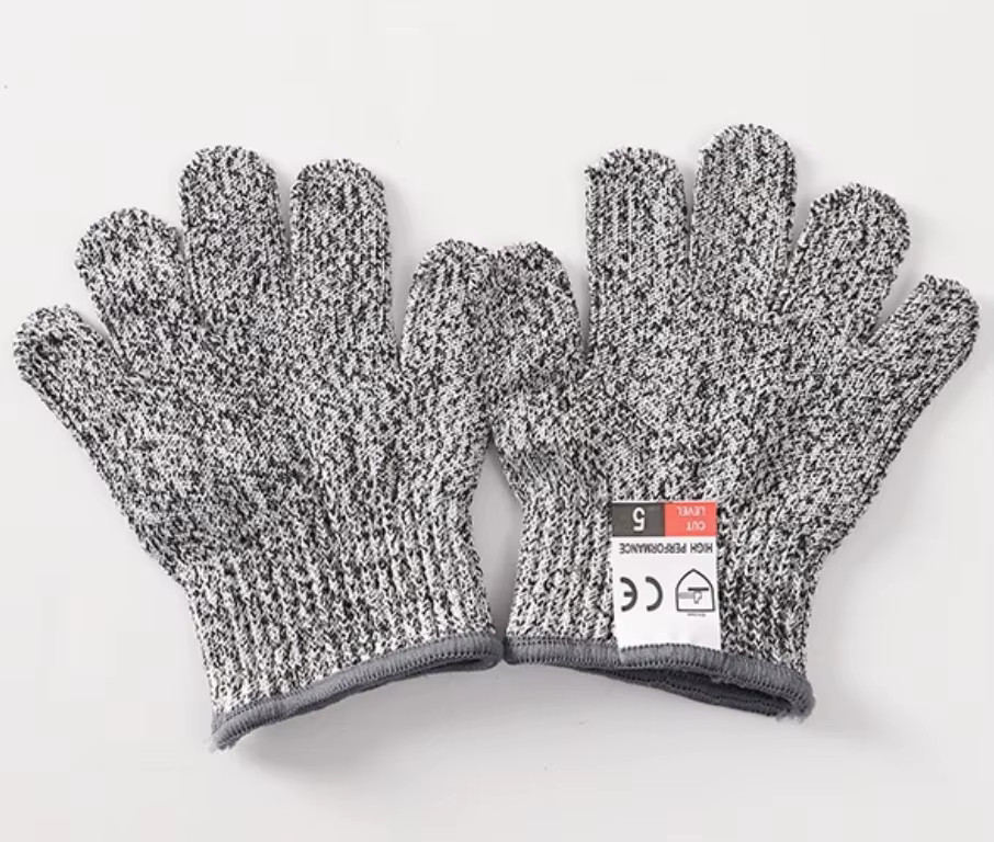 Work Gloves Cut Resistant Level 5 Safety Gloves Touchscreen for Men Women 2 Pair