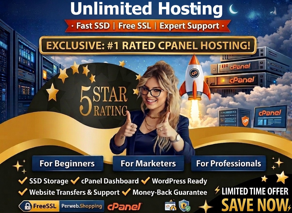 Unlimited Hosting – 🌐SSD Speed + Free SSL + Unlimited Websites | Just $14.99/Yr