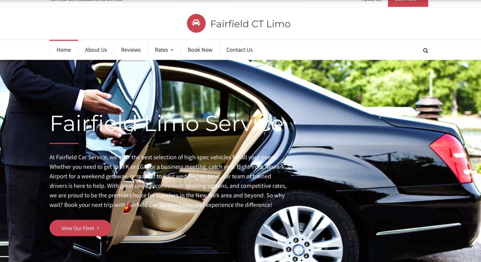 Car and limousine service website