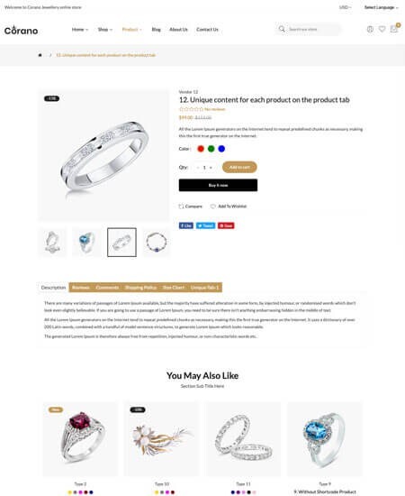 Bespoke Custome design Online Store Professtional