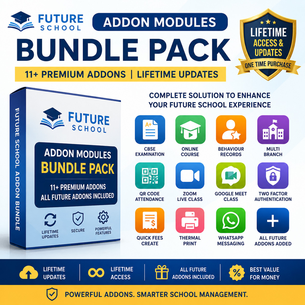 Future School Addon Modules Bundle Pack | 11 Premium Addons for Future School