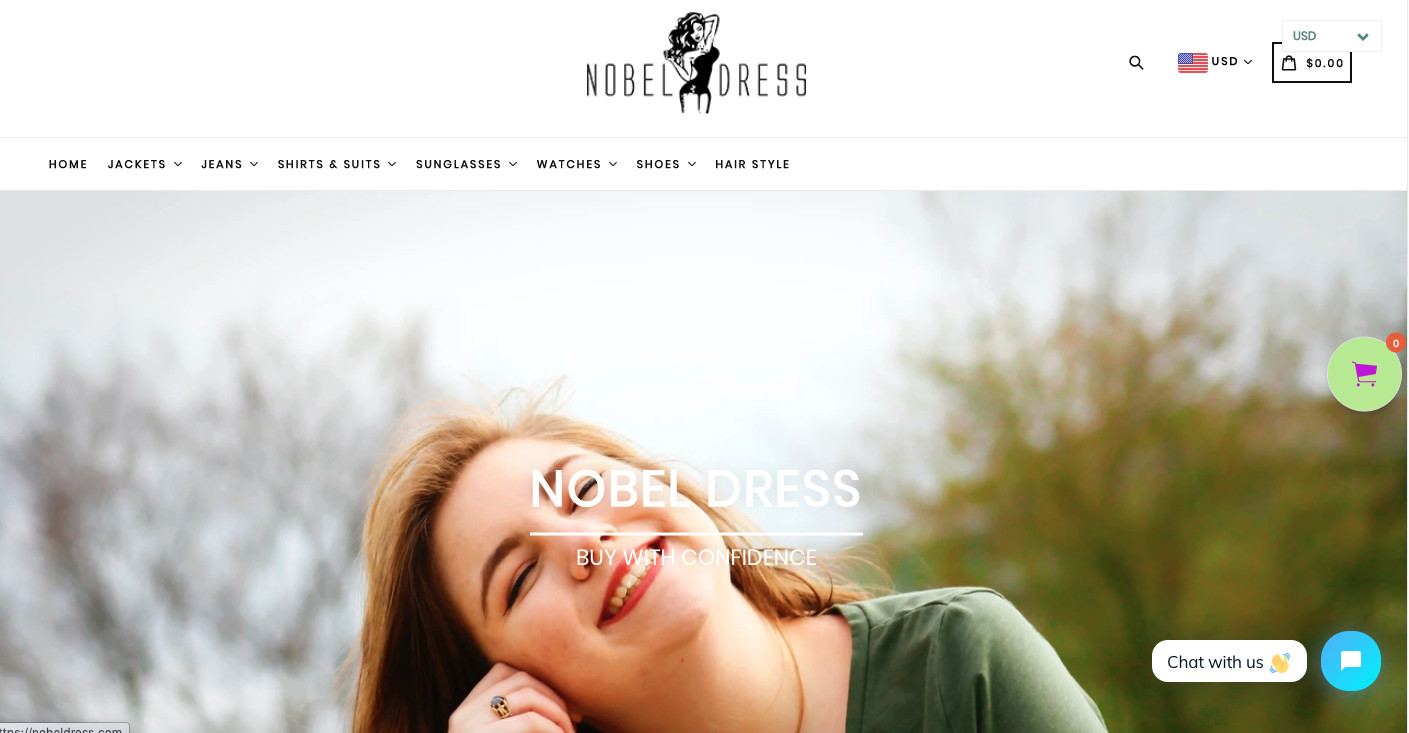 Shopify Store – nobeldress.com –