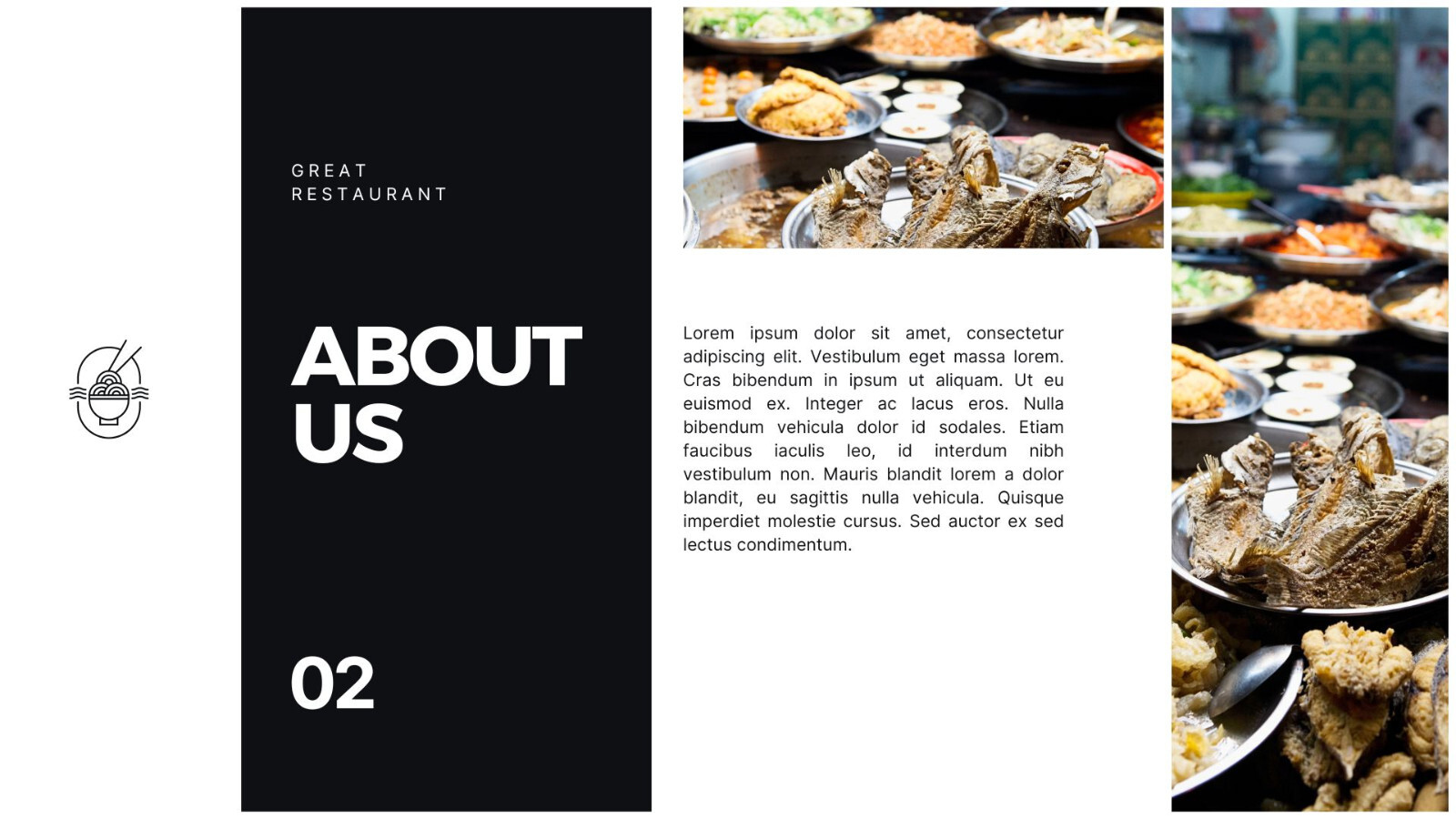 Website Landing Pages- Black Modern Thai Food Presentation- Restaurant Authentic