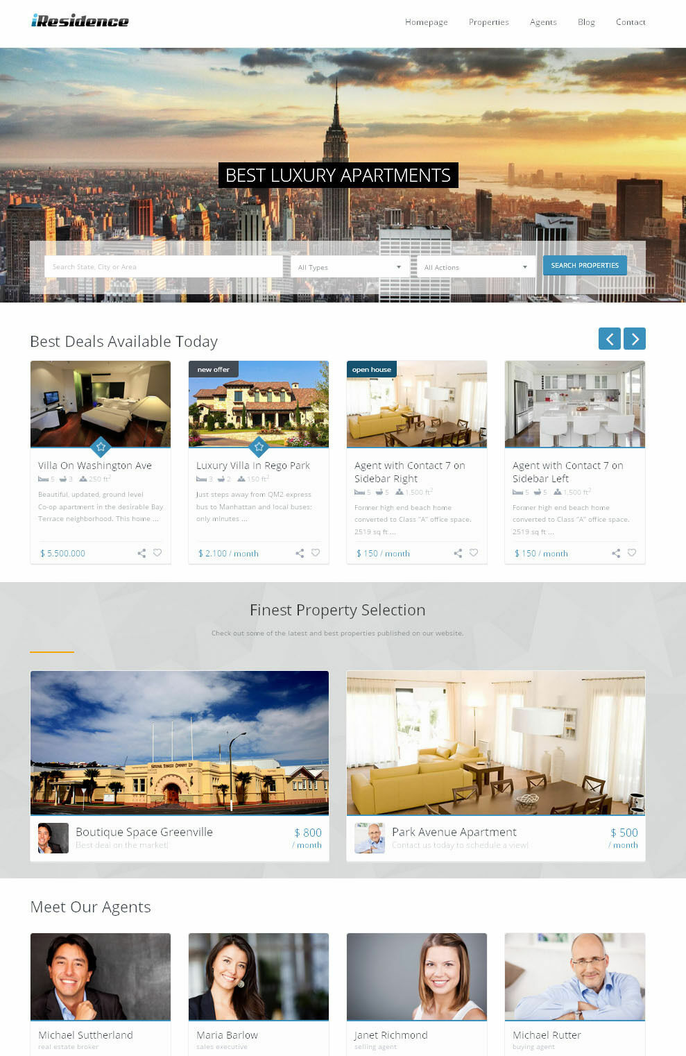 RealEstate Website with Google Maps + Free Hosting