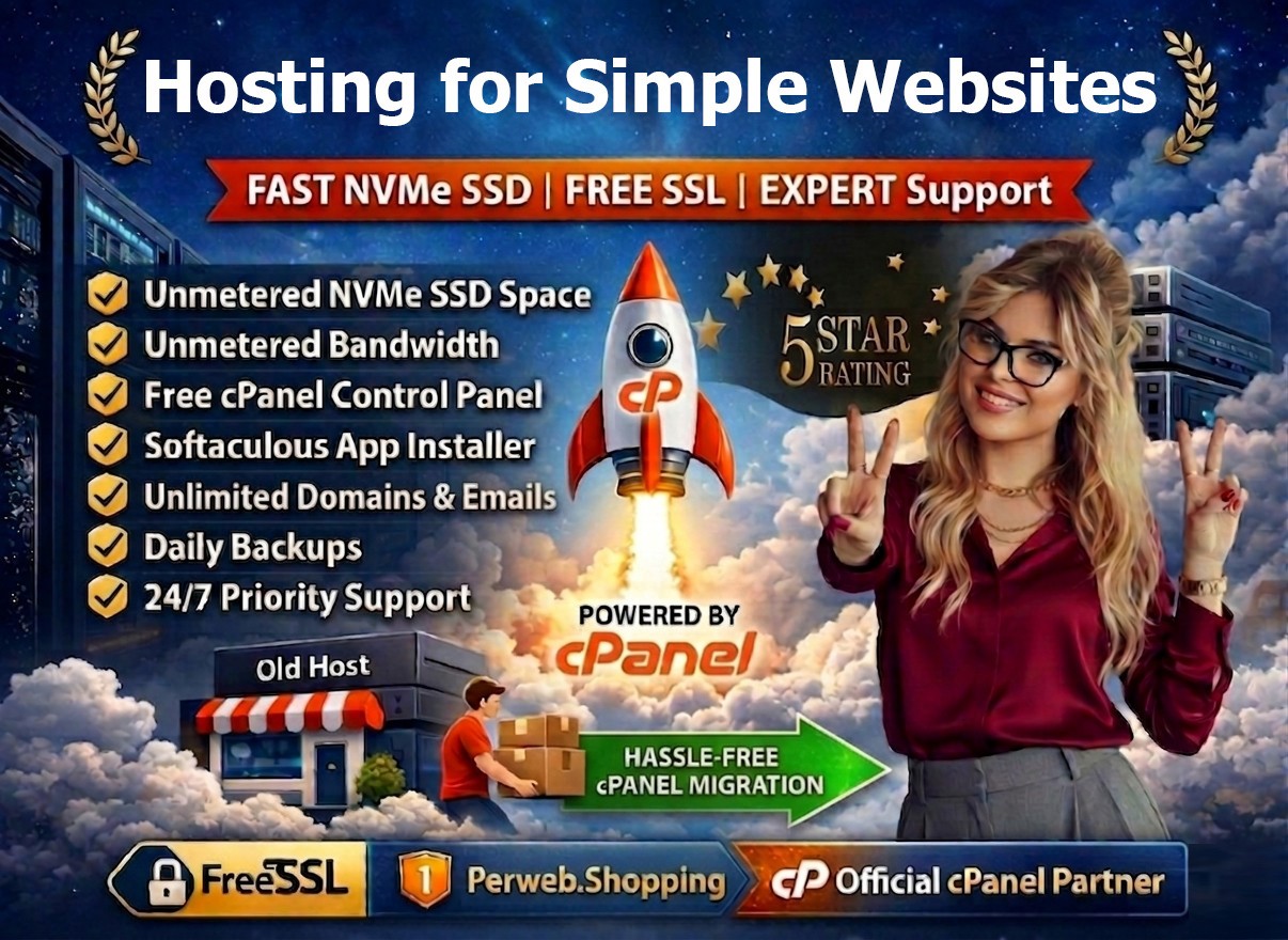 Hosting for Simple Websites – 🌍 Fast SSD + SSL + 24×7 Expert Support– $14.99/Yr