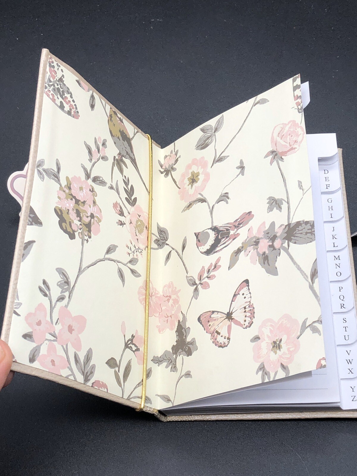 New Faux Leather C.R. Gibson Addtess Website Blog Book