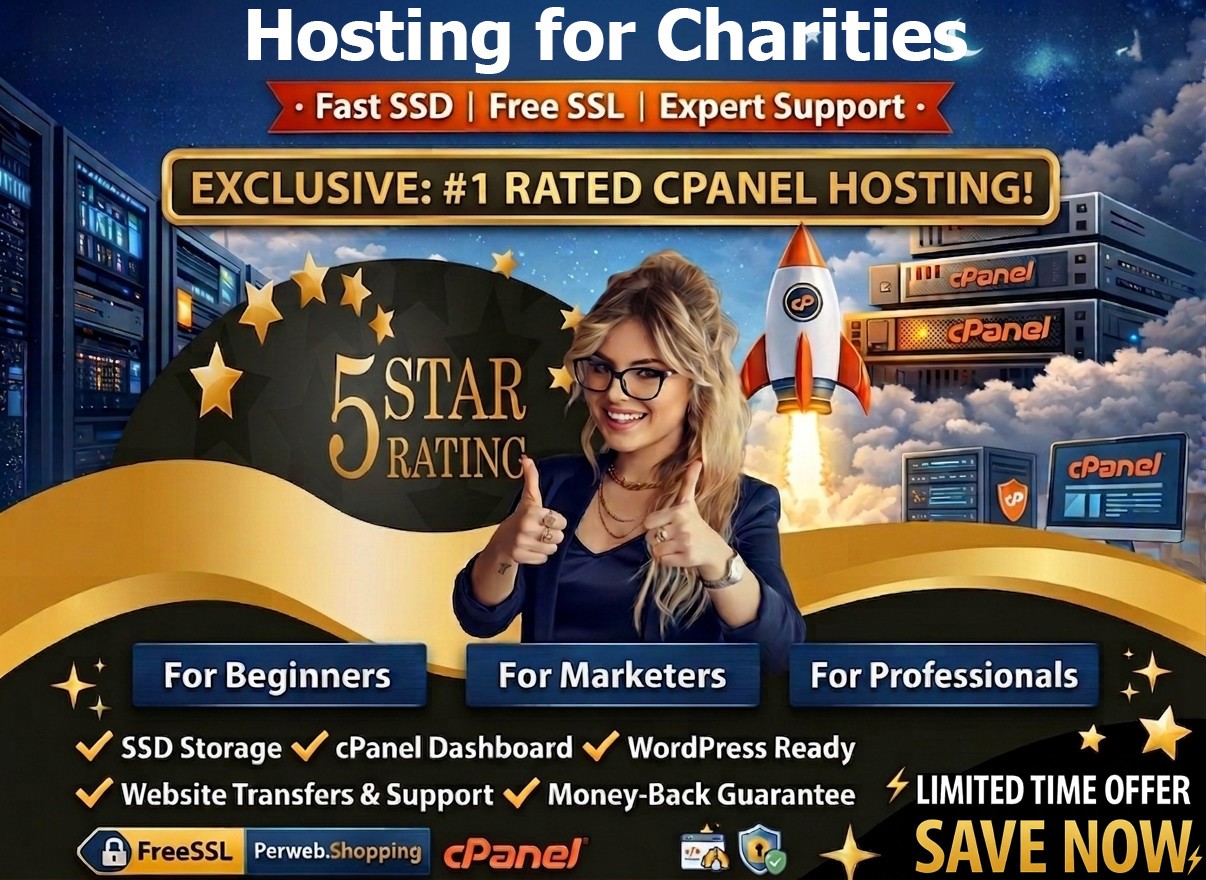 Hosting for Charities – 🙌 Unlimited SSD + Free SSL + CDN Boost | Only $14.99/Yr